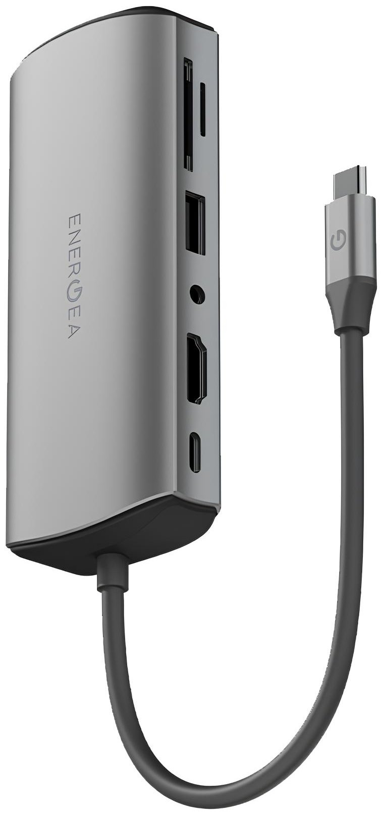 USB-разветвитель EnergEA AluHUB Max 11 in 1 Superspeed Aluminium USB-C 100W Gunmetal