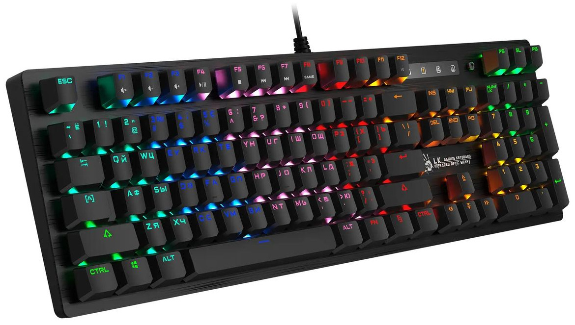 Клавиатура проводная A4Tech Bloody B820R Blue S черный