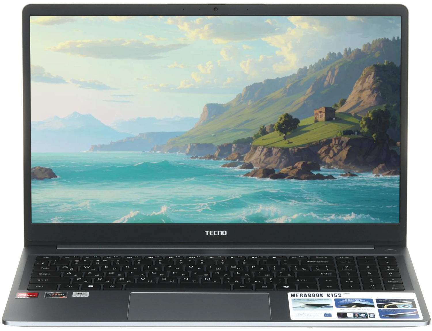 15,6" Ноутбук Tecno Megabook K15S R5-7430U/16GB/1TB SSD/W11H серый 