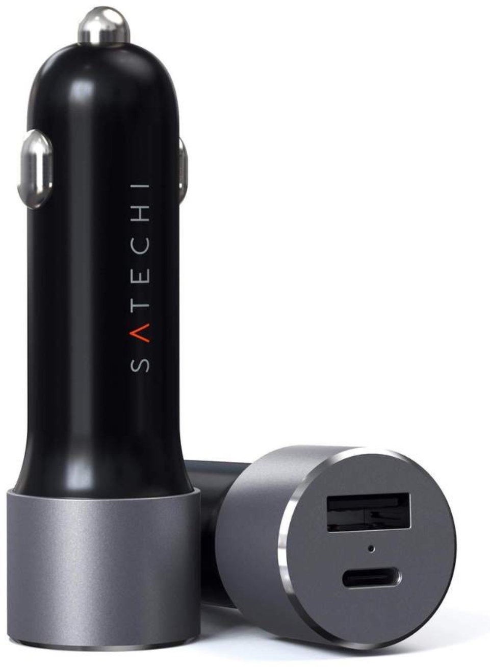 Автомобильная зарядка Satechi 72W Type-C PD Car Charger серый