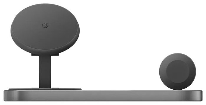 Беспроводное зарядное устройство Energea Bazic GoMag Station 3 in 1 15W серый