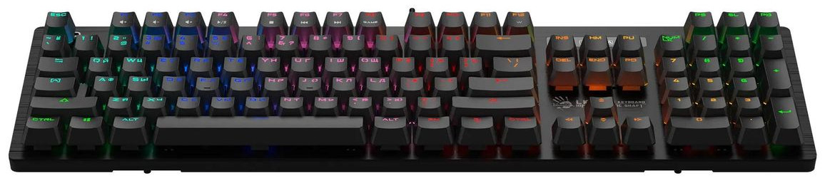 Клавиатура проводная A4Tech Bloody B820R Blue S черный