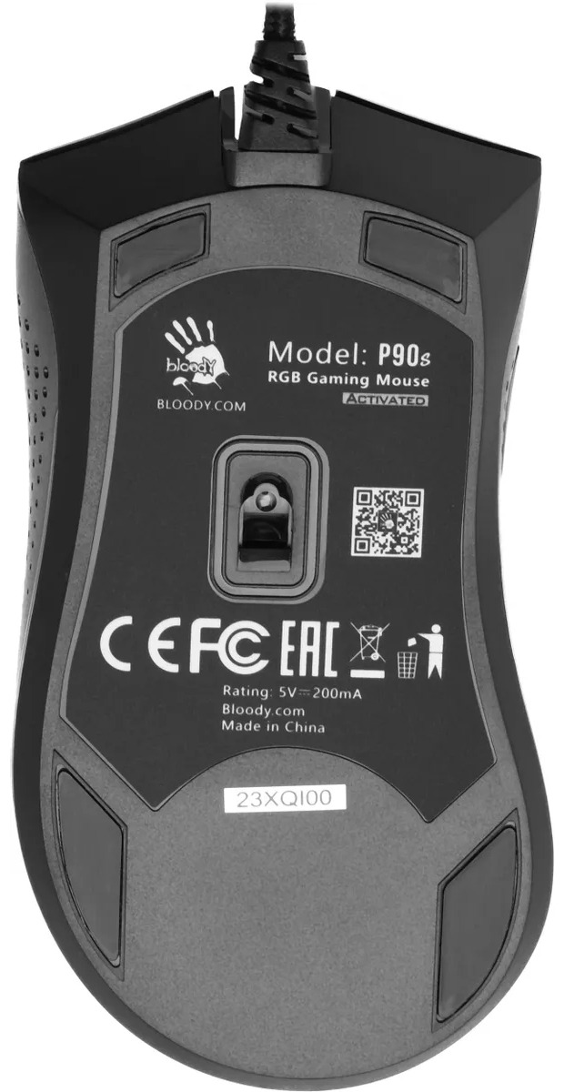 Проводная мышь A4Tech Bloody P90s черный