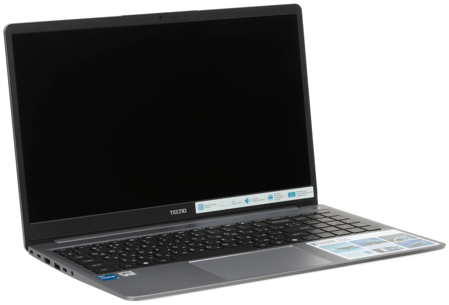 15,6" Ноутбук Tecno Megabook K15S i5-13420H/16GB/1TB SSD/W11H серый 