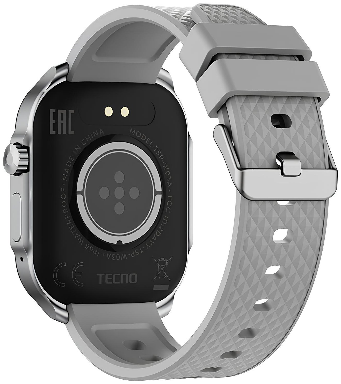 Смарт-часы Tecno Watch 3 Active серебристый W03A