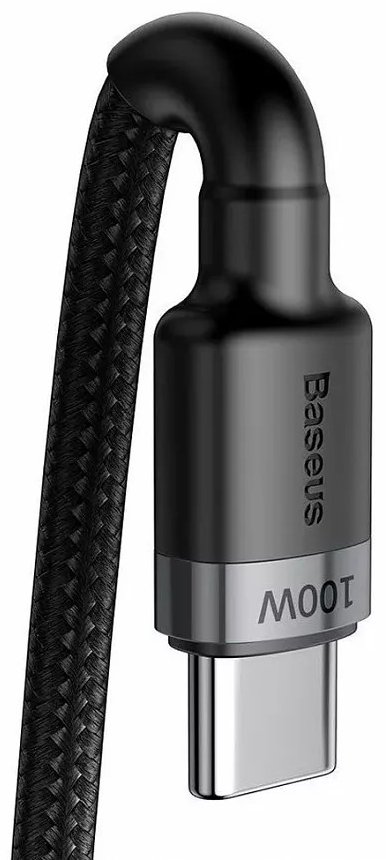 Кабель Baseus Cafule PD2.0 Type-C to Type-C 100W 2m серо-черный