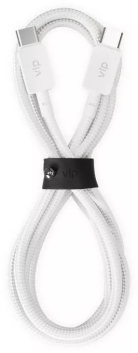 Кабель VLP Nylon Cable Type-C to Type-C 100W 1.2m белый