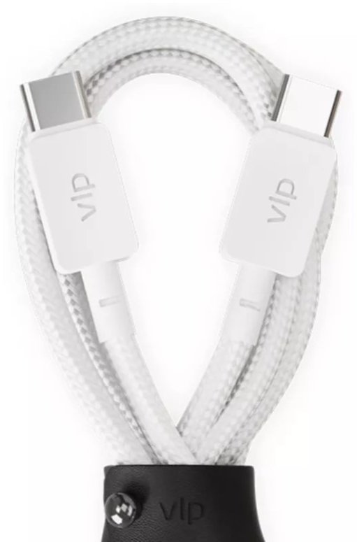 Кабель VLP Nylon Cable Type-C to Type-C 100W 1.2m белый