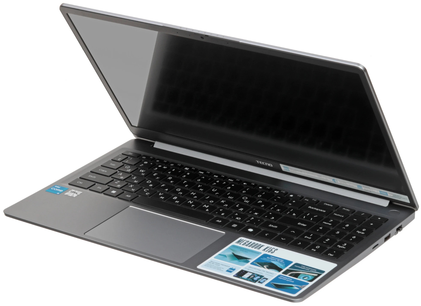 15,6" Ноутбук Tecno Megabook K15S i3-1315U/16GB/512GB SSD/W11H серый 