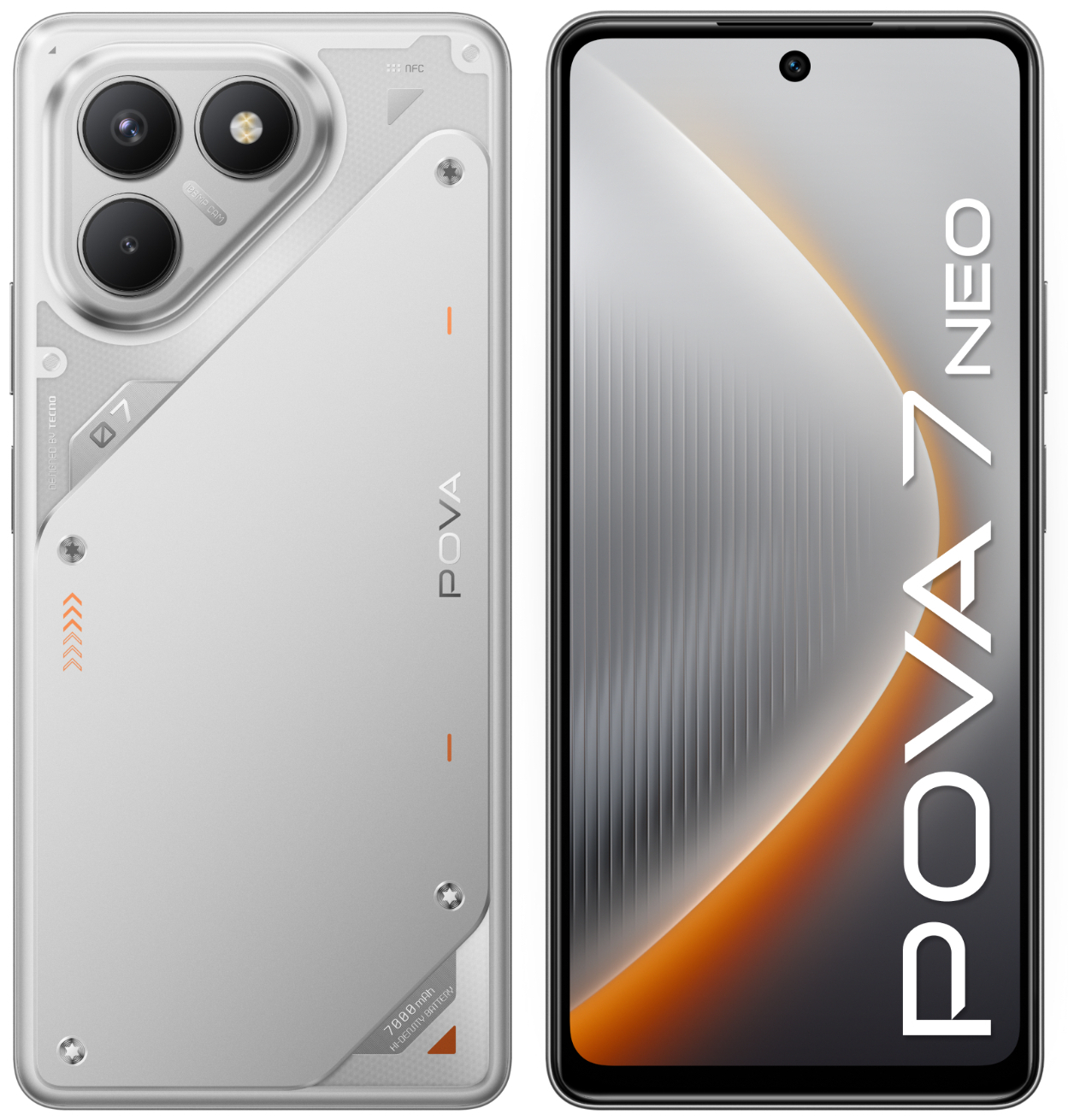 Смартфон Tecno POVA 7 Neo 8/256 ГБ серебристый