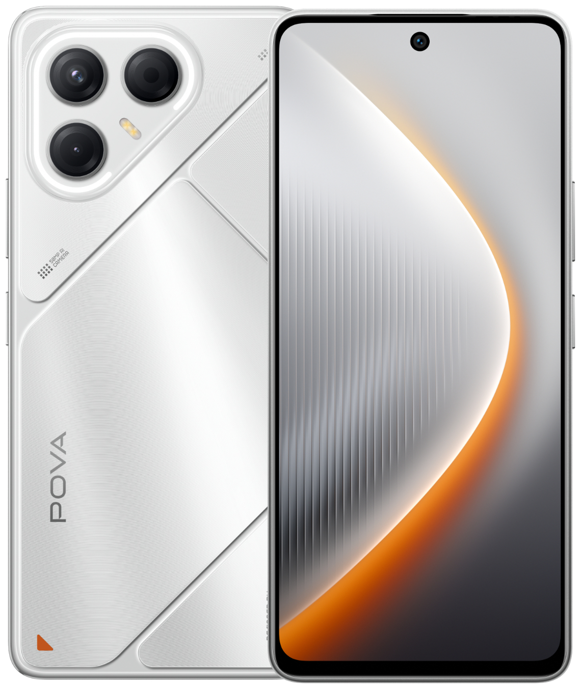 Смартфон Tecno POVA 7 5G 8/256 ГБ серебристый