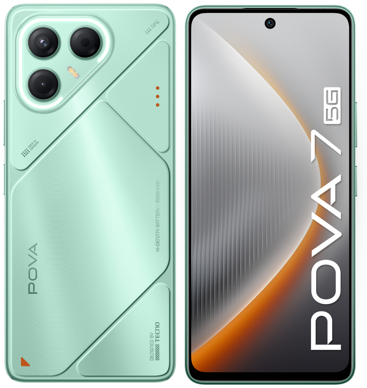 Смартфон Tecno POVA 7 5G 8/256 ГБ зеленый