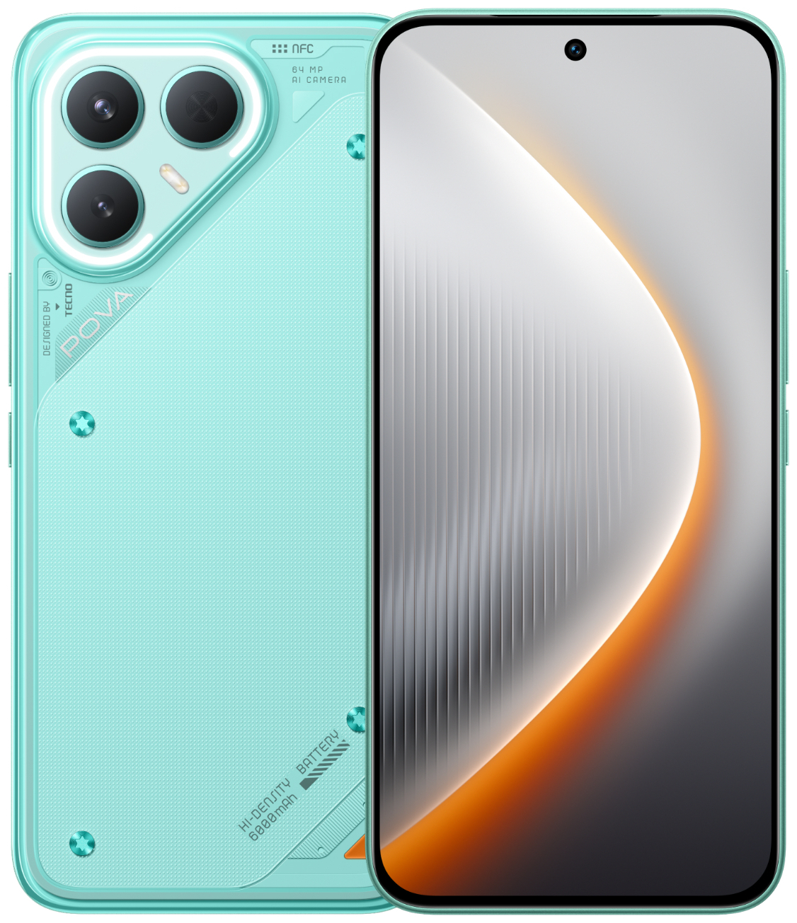 Смартфон Tecno POVA 7 Pro 5G 8/256 ГБ бирюзовый