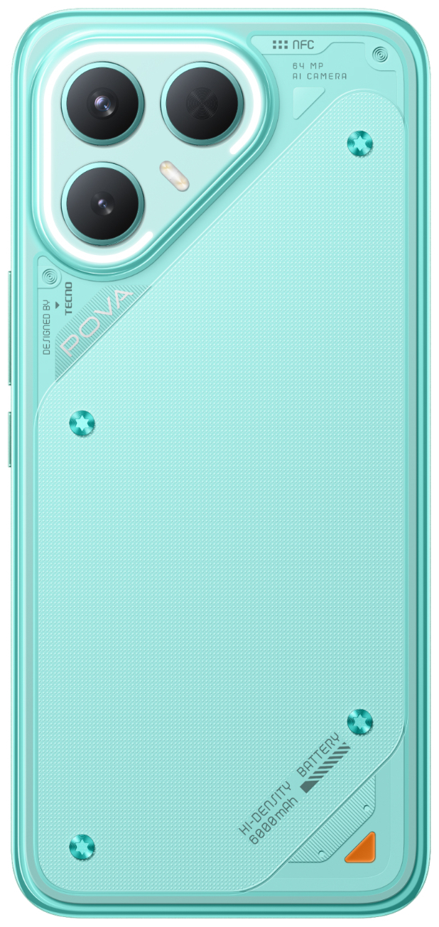 Смартфон Tecno POVA 7 Pro 5G 8/256 ГБ бирюзовый