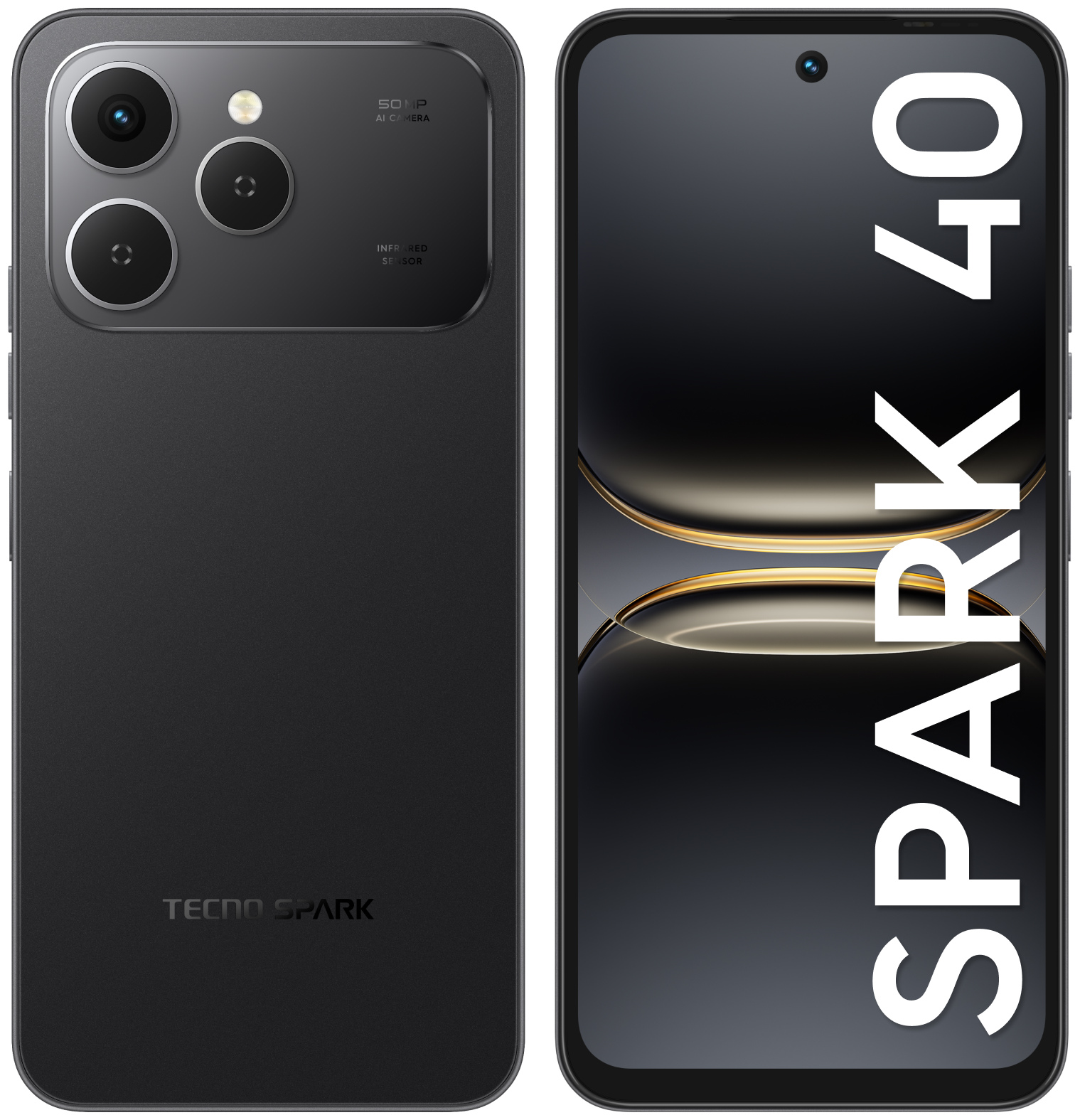 Смартфон Tecno Spark 40 8/256 ГБ черный