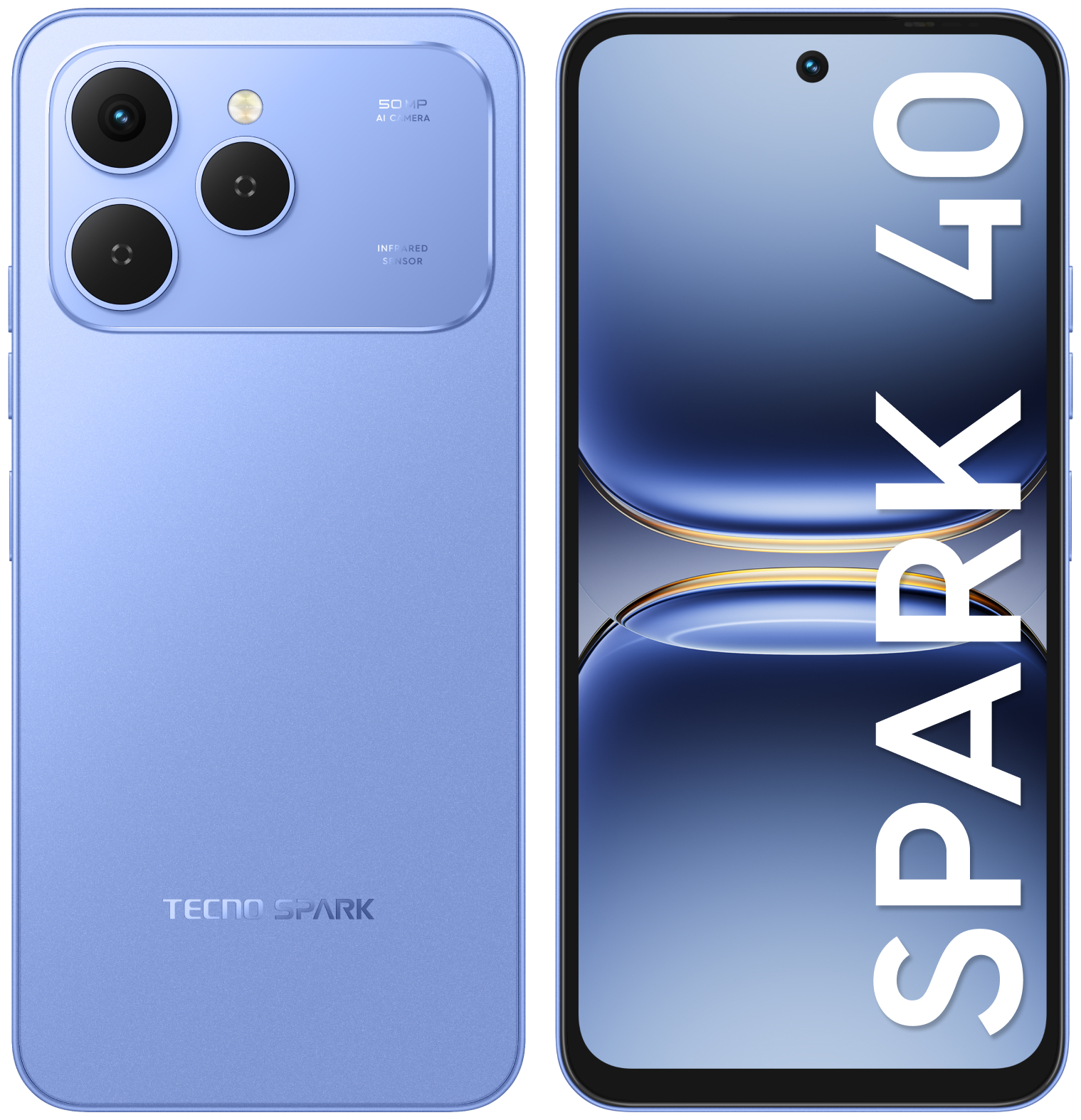 Смартфон Tecno Spark 40 8/256 ГБ синий