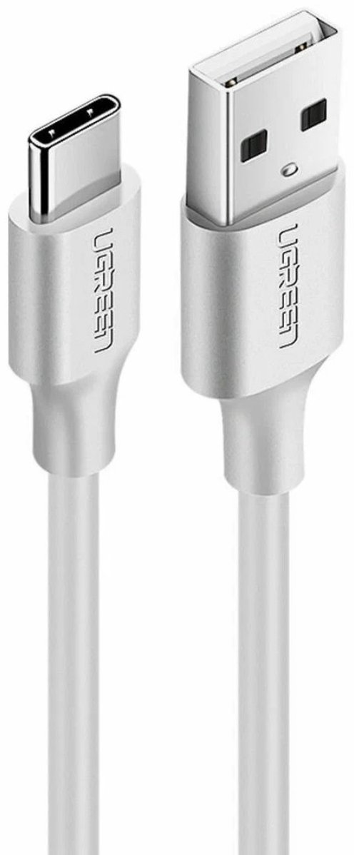 Кабель UGREEN US287 USB-A to USB-C 0.5m белый 60120